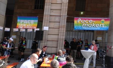 Pacemakers Radmarathon für atomare Abrüstung 2017 in Mannheim