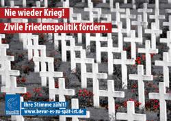 Motiv der Aktion Friedensband Friedenspolitik statt Militäreinsätze
