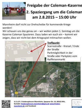 Zweiter Spaziergang um die Coleman-Kaserne