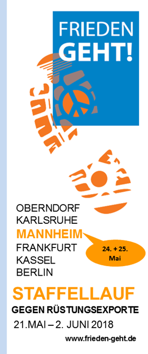 Frieden GEHT! Staffellauf gegen Rüstungsexporte