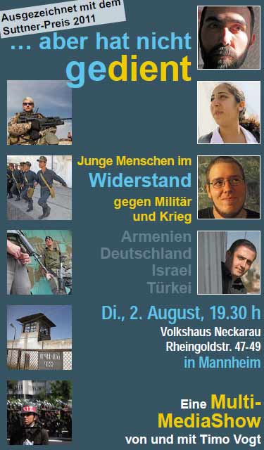 Junge Menschen im Widerstand gegen Militär und Krieg