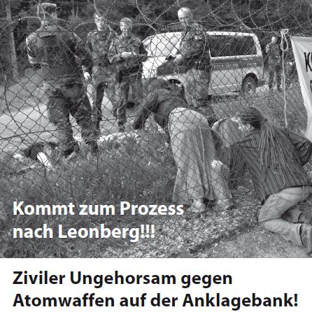 Ziviler Ungehorsam gegen Atomwaffenlager in Büchel