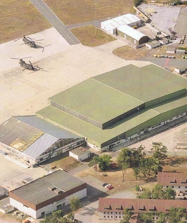 Hubschrauber in der Coleman-Kaserne