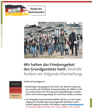 Rüstungsexportverbot ins Grundgesetz